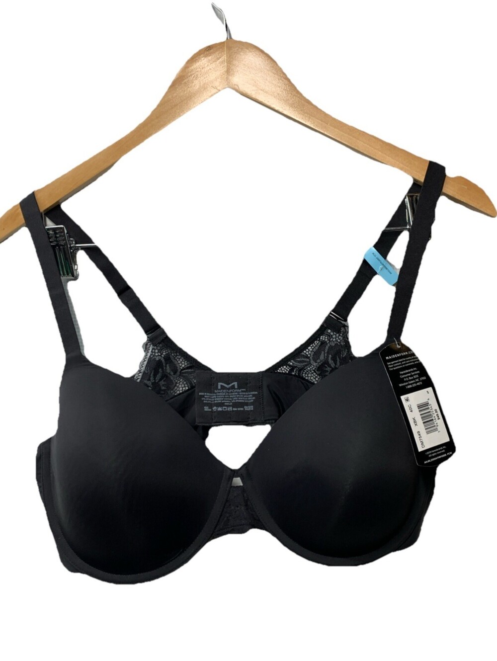 Maidenform DM7549 One Fabulous Fit 2.0 Full Coverage Underwire Bra Black 40C